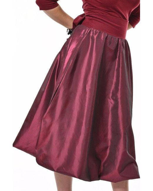 Frock Tales Red Enoki Puffball Skirt