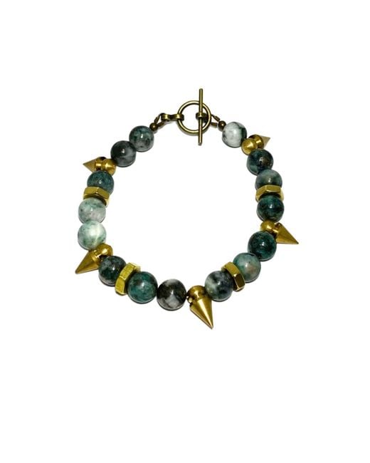Rachel Nathan Green On Point: Pyrite Jade Bracelet