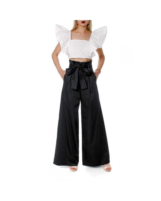 AGGI by HALEWSKI Black Pants Andie Super
