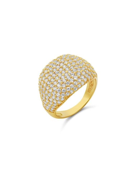 SHYMI Metallic Pave Signet Ring