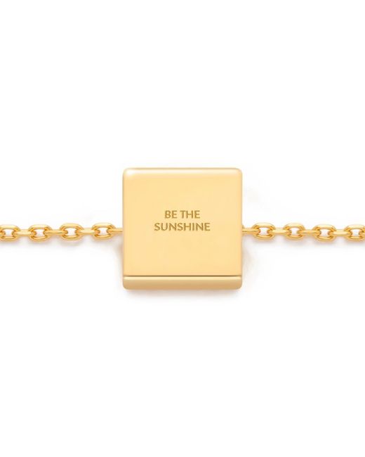 Kouree Metallic 'Be The Sunshine' Necklace Pendant Charm