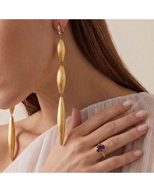 Jaredjamin Pink Oval Amethyst Gemstone Ring