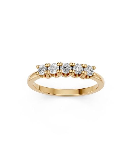Aya Fine Jewelry Metallic Everyday Round Lab Diamond Wedding Ring