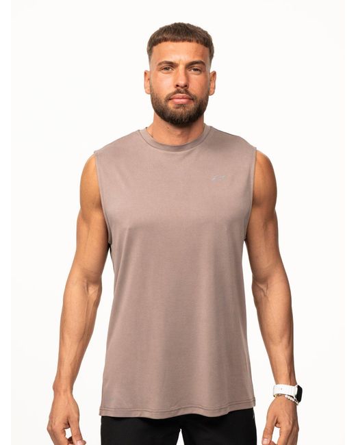Saved Lab Brown Neutrals Tank for men