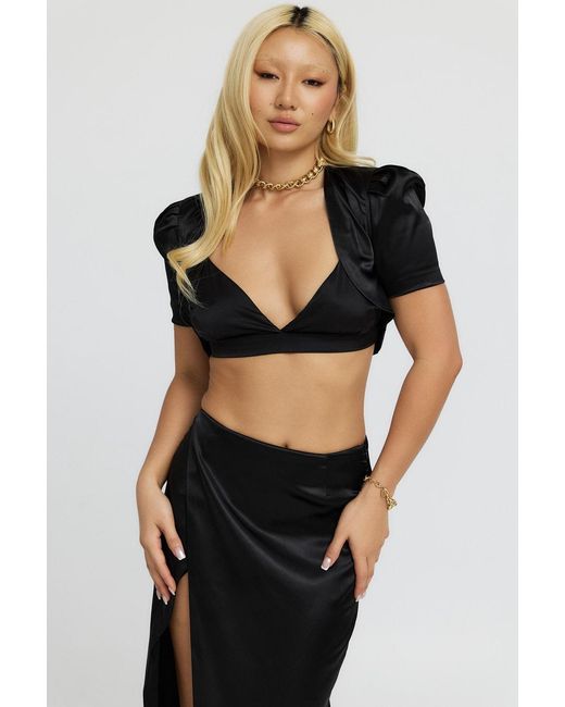 Why Mary Black Bella Satin Bralette