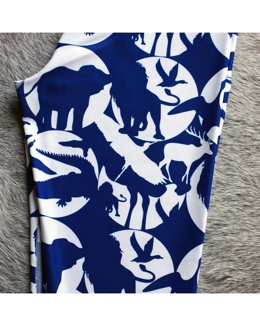 Jessie Zhao New York Blue High Waist Yoga Leggings