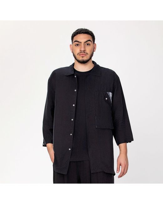 Smart and Joy Blue Pocket Flap Game Shirt for men