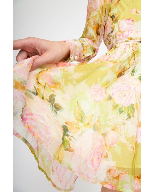 Flora by Alexandria Green Floral Mini Dress