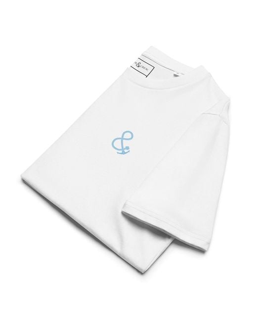 Anchor and Crew White Just Explore. Seeker Organic Cotton T-Shirt