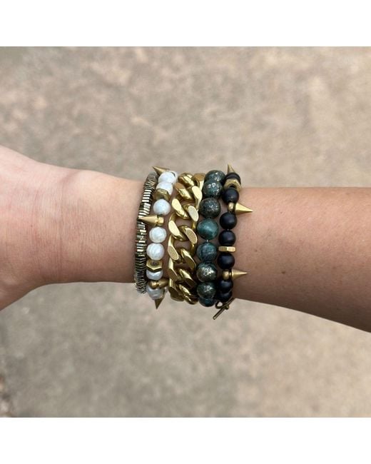 Rachel Nathan Metallic Remix Pyrite Bracelet