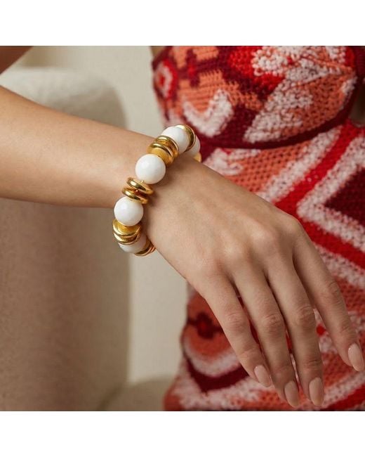 Jaredjamin Metallic Olivia Stretch Bracelet