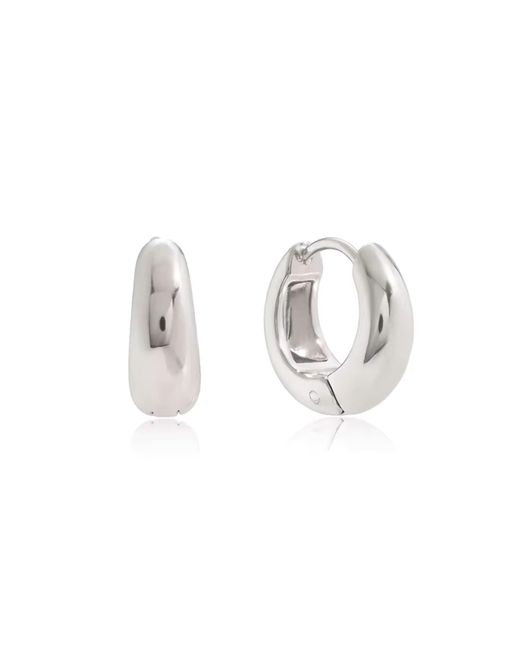 Nazzar Metallic Mini Dome Hoop Earrings