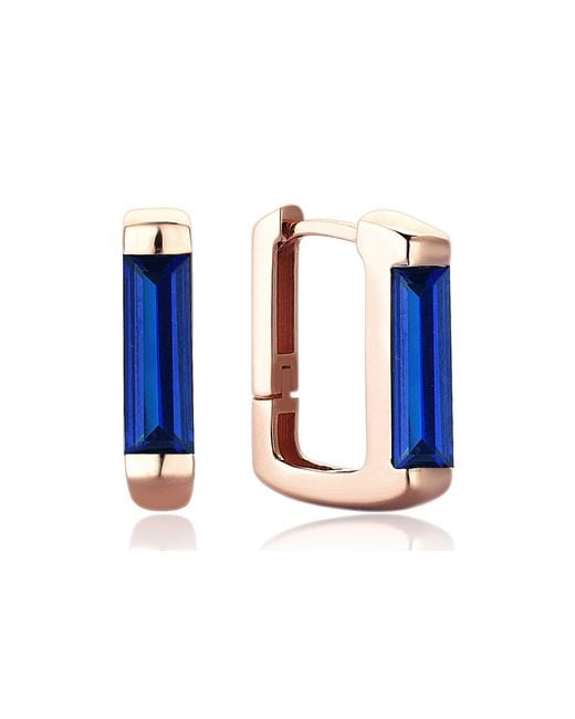 Reis Jewellery Blue Rose Sapphire Line Earrings