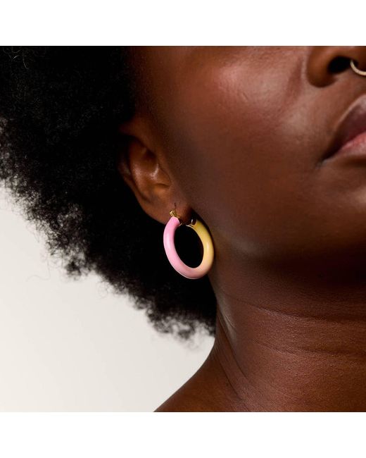 Dolcetto Designs Pink Tropicale Sunset Hoop