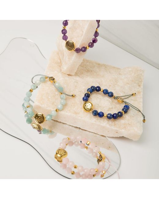 Seven Saints Pink Heart Chakra Rose Quartz Divine Love & Compassion Bracelet