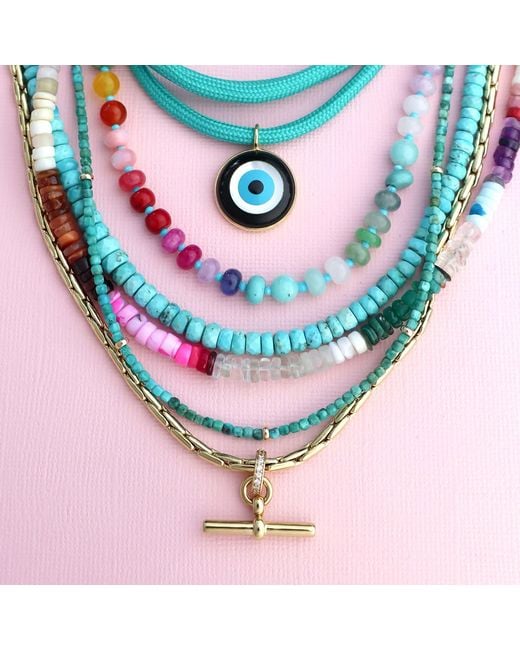 Hye Jane Jewelry Metallic Mini Maren T-Bar Necklace
