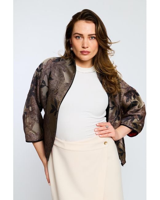 Lioness by Tf Gray Neutrals Luxe Asshy Petal Jacket