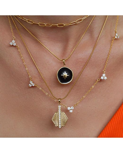 Mickey's Girl Metallic Art Hexo Waterproof Necklace