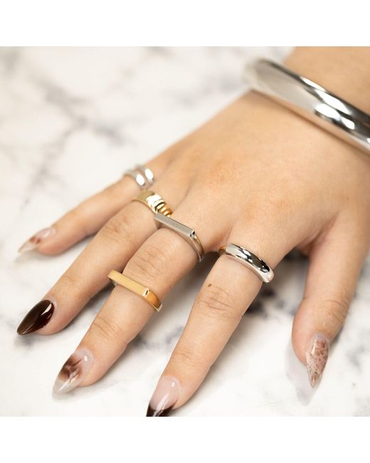 Belinda Jewelz White Zuri Bar Ring