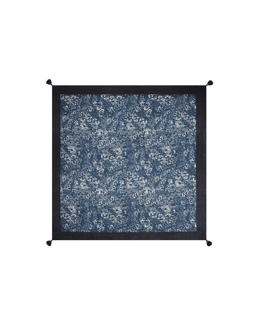 Mercy Delta Blue Cashmere Square Capri Azure