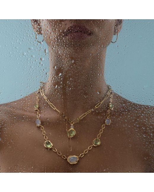 Onia Metallic Water Drop Choker