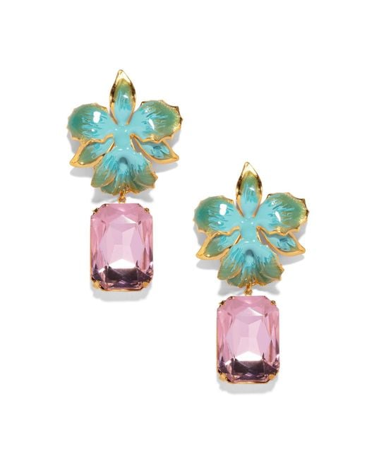 The Pink Reef Blue Vanilla Orchid Jeweled Drop