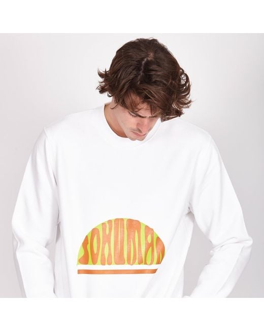 SOHUMAN White Tum Sustainable Sweatshirt