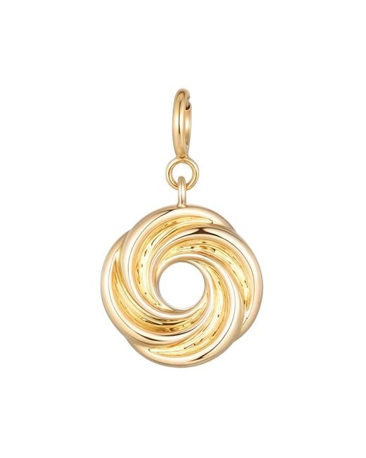 Larisa Beaumont Metallic Momentum Charm – 14K Solid Vortex Pendant