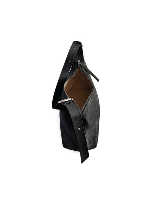 Orange Cube Black Ruched Shoulder Bag