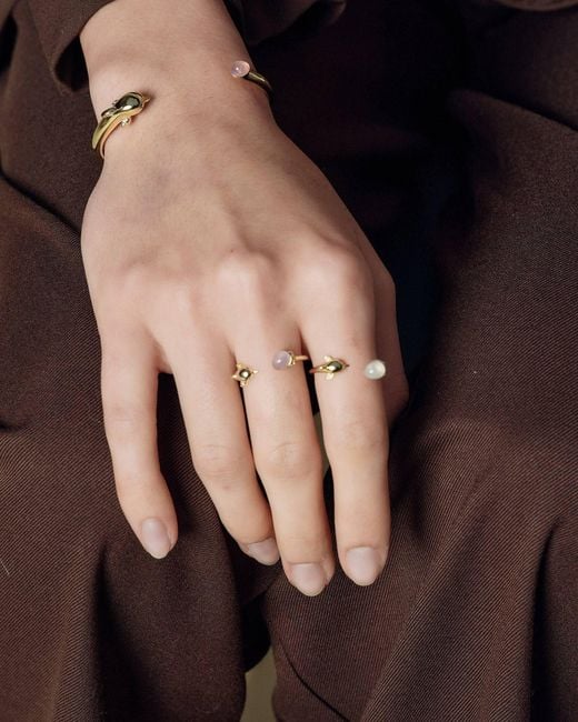 Freqnc Atelier Metallic Dolphin Bangle