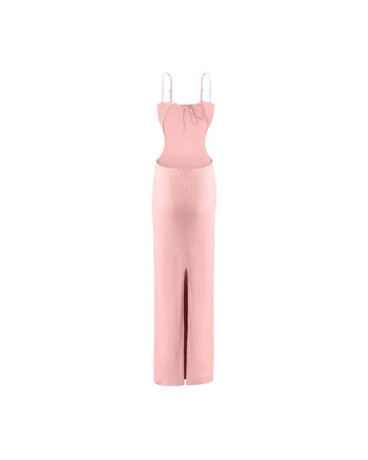 OW Collection Pink Fiona Maxi Dress