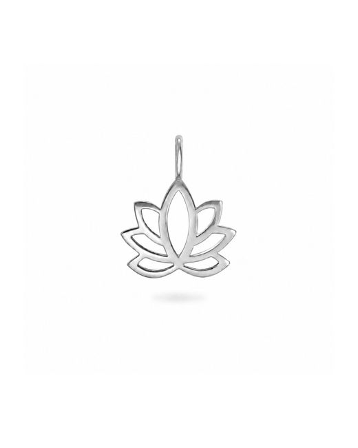 Zohreh White Lotus Flower Pendant Sterling