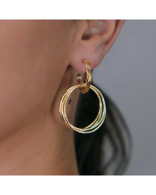 Marcia Moran Metallic Iman Wire Hoops