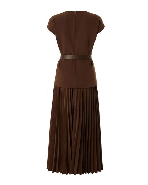 Exquise Brown Jolie Midi Dress