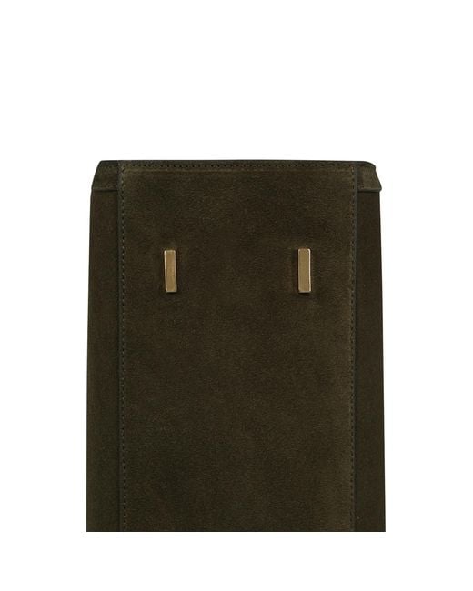 Saonara Brand Green Shopping Bag Suede