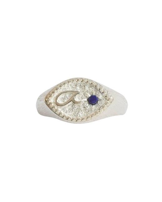 Claire Hill Designs White Fuck Shorthand Signet Ring