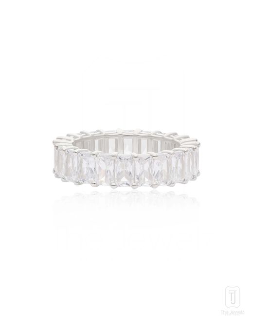 The Jewelz White Neutrals Radiant Row Ring