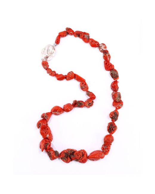 Mineralgems•Studio Red Sardinian Coral Necklace
