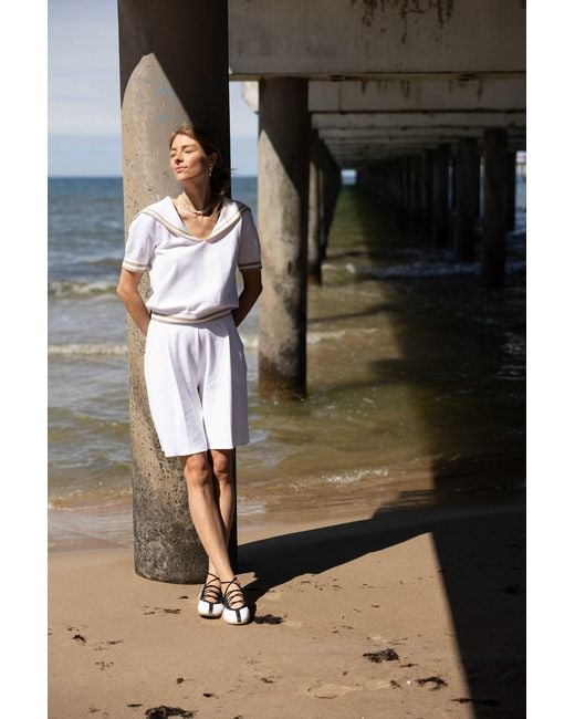 SALANIDA White Vento Bermuda Shorts
