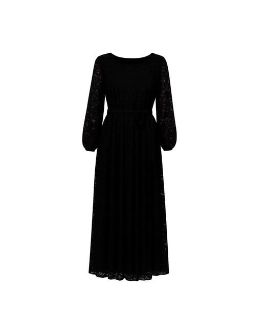 Tantra Spain Sl Black Long Lace Dress With Elastic Waistband