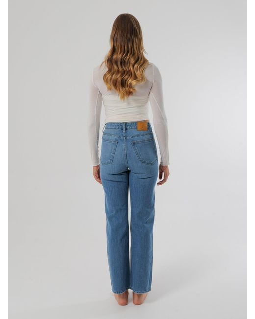 Her & Glory Blue Adele Straight Leg Empire Fade