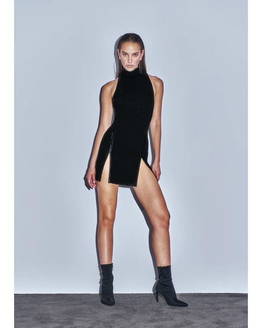 Khéla the Label Black Untamed Mini Dress With Hook And Eye Details