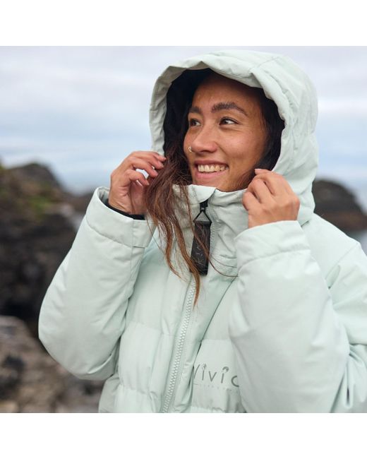 Vivida Green All Weather Puffer Changing Robe