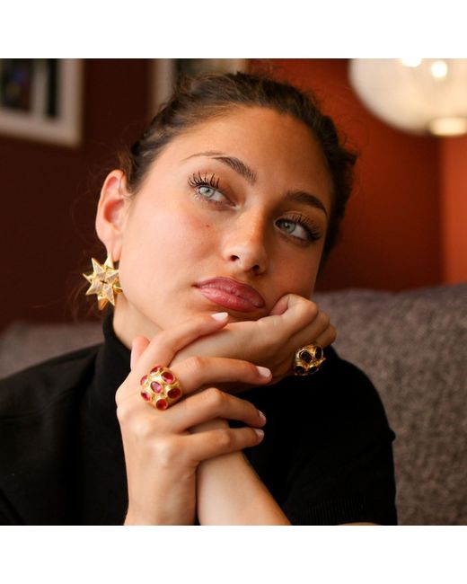 Kybele Studio Pink Blush Multi-Gemstone Cocktail Ring
