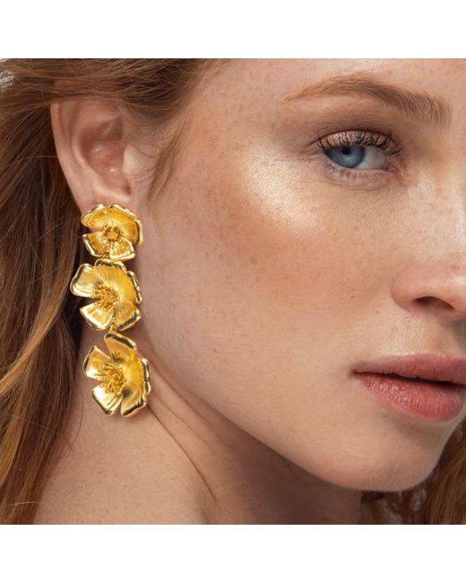 Lavani Jewels Metallic Golden Sevilla Earrings