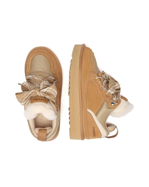 EverAu Australia Natural Marbled Lace Up Platform Boots