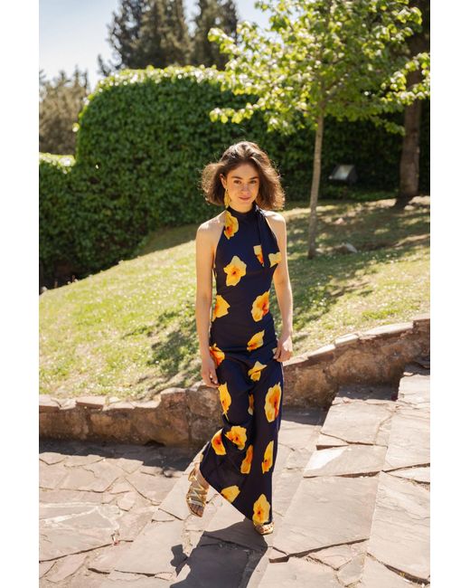 Mind Traveler Blue Pola Dress