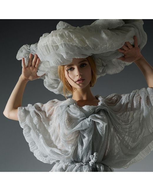 Miro Misljen Natural Cloud Sculptural Headpiece