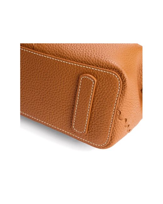 Orange Cube Brown Vina Shoulder Bag