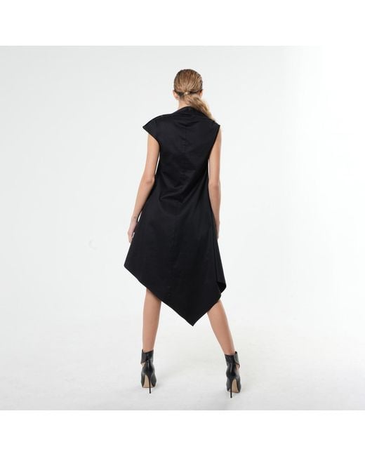 Metamorph Blue Elegant Asymmetrical Dress